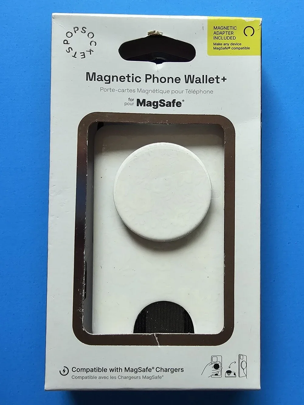 Popsocket - Blanc Fresh MAGSAFE Popwallet+